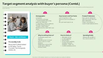 Target Segment Analysis With Buyers Persona Stationery Business BP SS Impactful Multipurpose