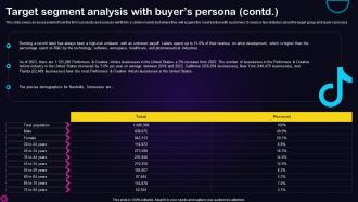 Target Segment Analysis With Buyers Recording Studio Business Plan BP SS Best Ideas