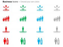 Target selection bar graph right choice business man with strategy ppt icons graphics
