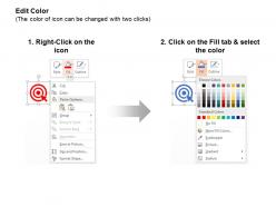 Target selection crosshair aim bullseye ppt icons graphics