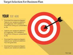 Target selection for business plan flat powerpoint design