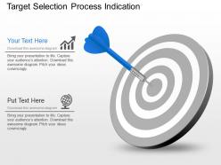Target selection process indication powerpoint template slide