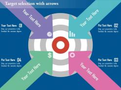 Target selection with arrows flat powerpoint design