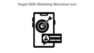Target SMS Marketing Monotone Icon In Powerpoint Pptx Png And Editable Eps Format