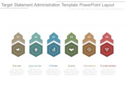 Target Statement Administration Template Powerpoint Layout