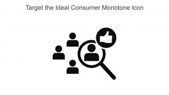 Target The Ideal Consumer Monotone Icon In Powerpoint Pptx Png And Editable Eps Format