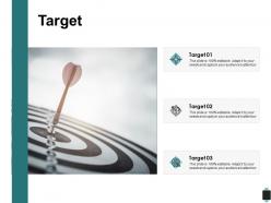 Target three arrow c208 ppt powerpoint presentation outline background