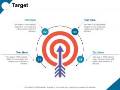Target with arrow process ppt professional graphics template