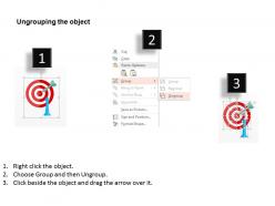 Target with dart for goal strategy flat powerpoint design