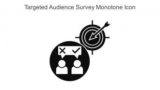 Targeted Audience Survey Monotone Icon In Powerpoint Pptx Png And Editable Eps Format