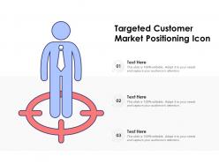 Targeted customer market positioning icon