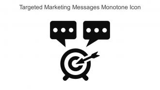 Targeted Marketing Messages Monotone Icon In Powerpoint Pptx Png And Editable Eps Format