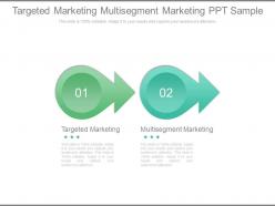 Targeted marketing multisegment marketing ppt sample