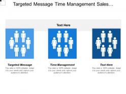 Targeted message time management sales objectives sales activities