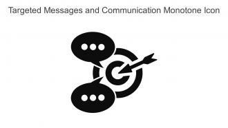 Targeted Messages And Communication Monotone Icon In Powerpoint Pptx Png And Editable Eps Format