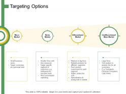 Targeting options ppt powerpoint presentation summary graphics example