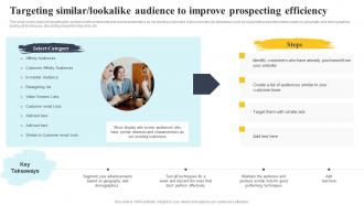 Targeting Similar Lookalike Audience To Improve Prospecting Complete Guide To Customer Acquisition