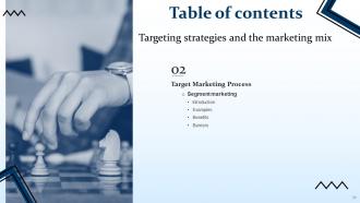 Targeting Strategies And The Marketing Mix Powerpoint Presentation Slides V Researched Analytical