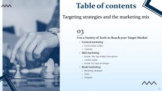 Targeting Strategies And The Marketing Mix Powerpoint Presentation Slides V Ideas Professionally