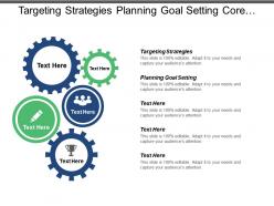 Targeting strategies planning goal setting core values teamwork cpb