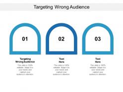 Targeting wrong audience ppt powerpoint presentation outline slides cpb