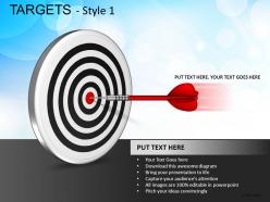 Targets 1 powerpoint presentation slides db
