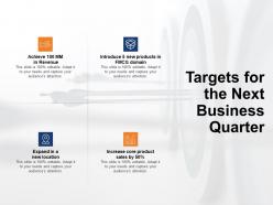 Targets for the next business quarter increase ppt powerpoint presentation portfolio