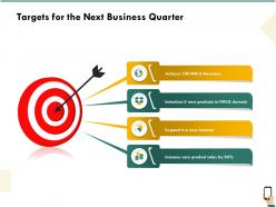 Targets for the next business quarter ppt powerpoint gallery gridlines