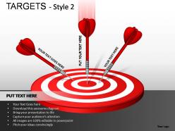 Targets style 2 powerpoint presentation slides