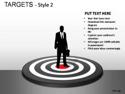 Targets style 2 powerpoint presentation slides
