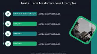 Tariffs Trade Restrictiveness Examples In Powerpoint And Google Slides Cpb