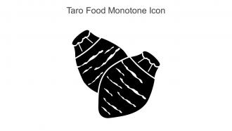 Taro Food Monotone Icon In Powerpoint Pptx Png And Editable Eps Format