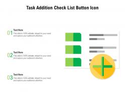 Task addition check list button icon
