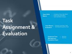 Task assignment and evaluation matrix ppt powerpoint presentation summary