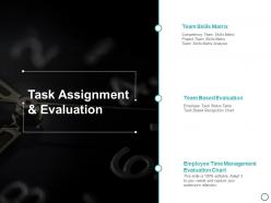 Task assignment and evaluation ppt powerpoint presentation layouts introduction