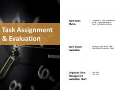 Task assignment and evaluation ppt show graphics download