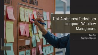 Task Assignment Techniques To Improve Workflow Management PPT Mockup AT
