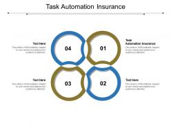 Task automation insurance ppt powerpoint presentation infographic template professional cpb