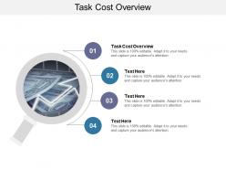 Task cost overview ppt powerpoint presentation slides slideshow cpb
