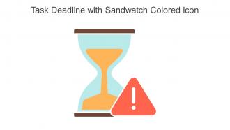Task Deadline With Sandwatch Colored Icon In Powerpoint Pptx Png And Editable Eps Format