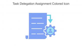Task Delegation Assignment Colored Icon In Powerpoint Pptx Png And Editable Eps Format