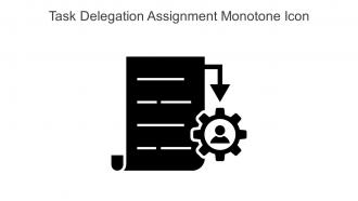 Task Delegation Assignment Monotone Icon In Powerpoint Pptx Png And Editable Eps Format