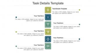 Task details template ppt powerpoint presentation infographics format cpb