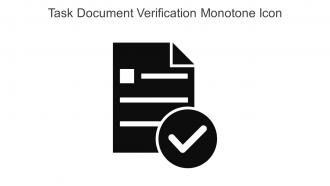 Task Document Verification Monotone Icon In Powerpoint Pptx Png And Editable Eps Format