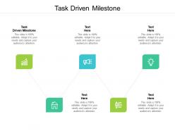Task driven milestone ppt powerpoint presentation styles graphics template cpb