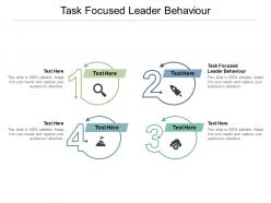 Task focused leader behaviour ppt powerpoint presentation styles examples cpb