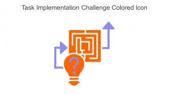 Task Implementation Challenge Colored Icon In Powerpoint Pptx Png And Editable Eps Format