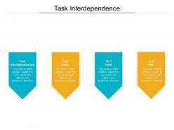 Task interdependence ppt powerpoint presentation outline ideas cpb