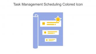 Task Management Scheduling Colored Icon In Powerpoint Pptx Png And Editable Eps Format