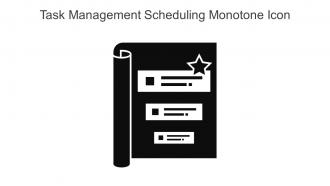Task Management Scheduling Monotone Icon In Powerpoint Pptx Png And Editable Eps Format